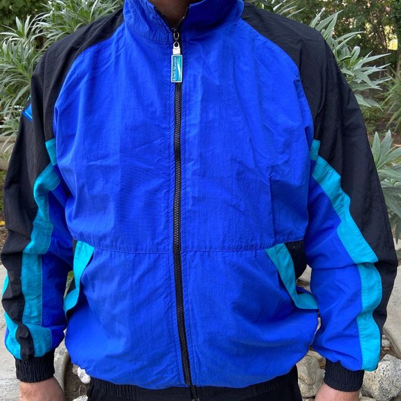 Vintage Other - Vintage 80s Windbreaker Jacket Sz XL